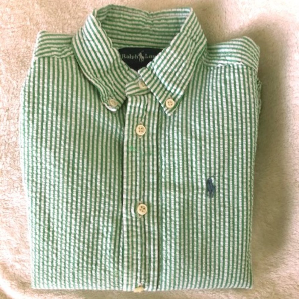 Ralph Lauren Seersucker Polo LS button down